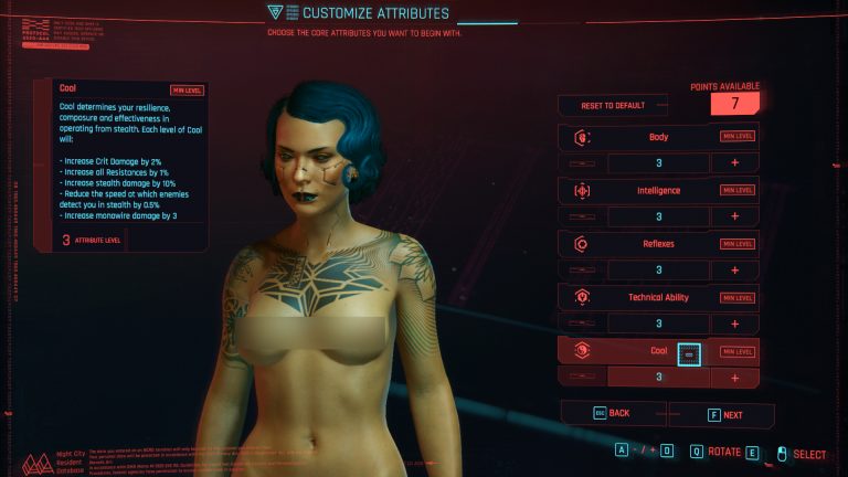 cyberpunk 2077 best starting attributes